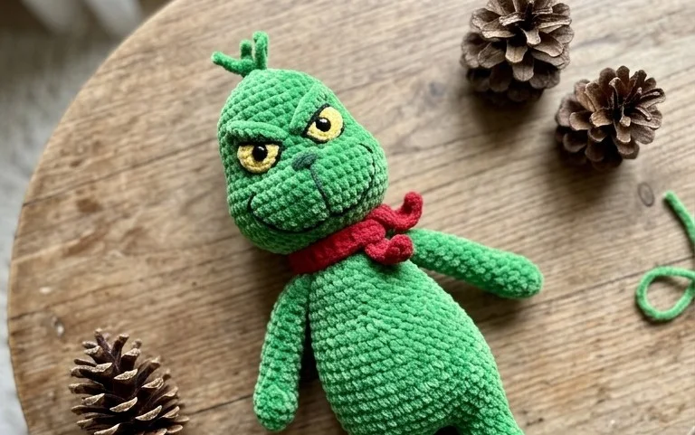 Grinch Häkelanleitung: Kostenloses Muster für Anfänger