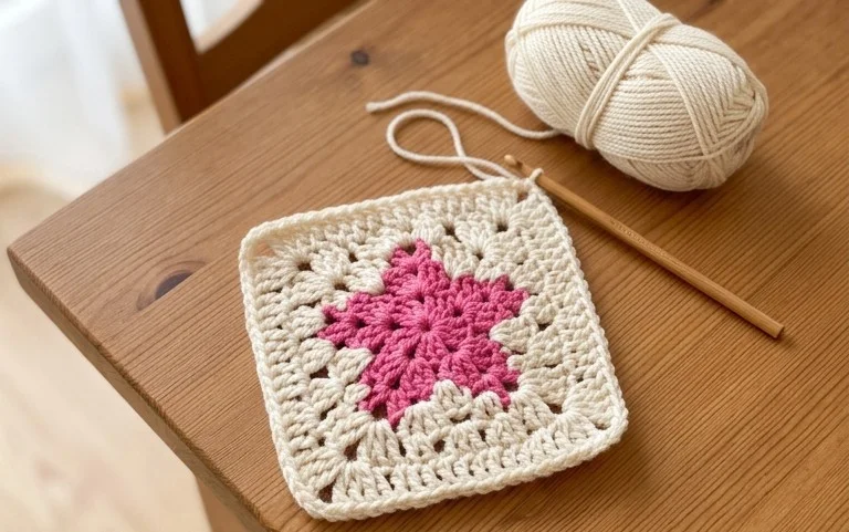 Süßes Stern Granny Square häkeln: Anleitung & Video