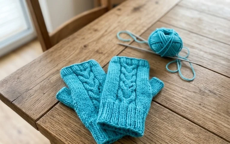 Fancy Fingerless Gloves Free Knitting Pattern - Knitting Pattern